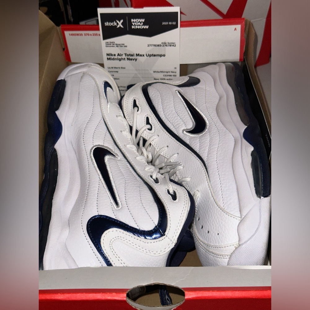 Nike Air Total Max Uptempo Men’s Size 11 US *Like New w og Box*  Midnight Navy